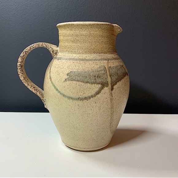 Vintage Signed Pottery Jug/Pitcher - Picture 1 of 5